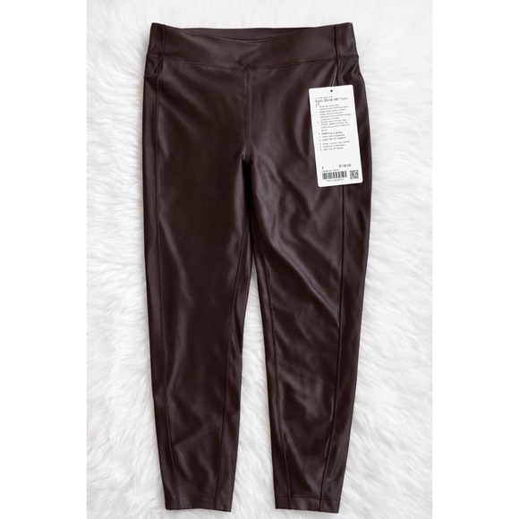 lululemon athletica Pants - NWT Lululemon Satin Shine High Rise Tight 25" Size 2 Espresso ESPRESSO